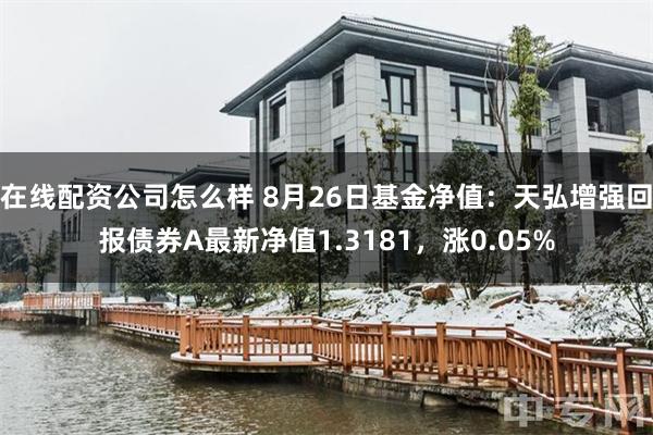 在线配资公司怎么样 8月26日基金净值：天弘增强回报债券A最新净值1.3181，涨0.05%