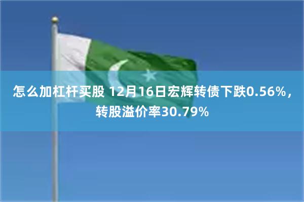 怎么加杠杆买股 12月16日宏辉转债下跌0.56%，转股溢价率30.79%