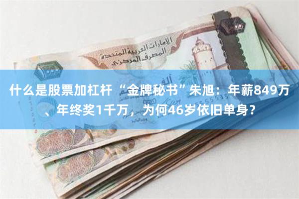 什么是股票加杠杆 “金牌秘书”朱旭：年薪849万、年终奖1千万，为何46岁依旧单身？